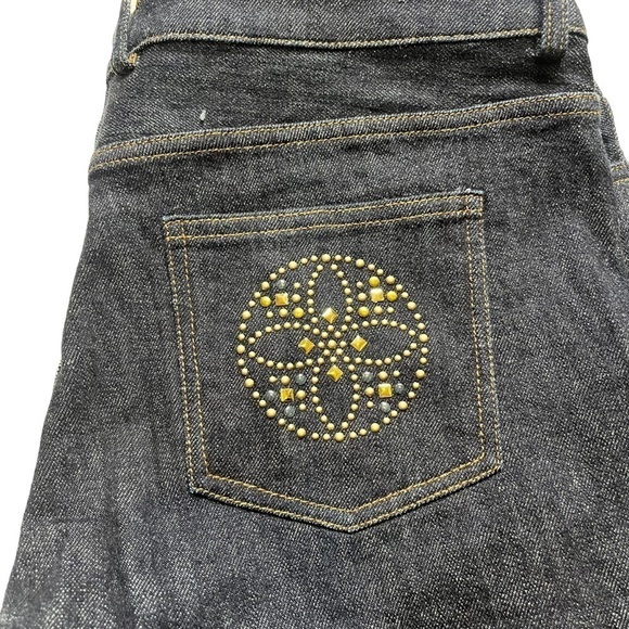 St John Women's Jeans Dark Wash Straight Leg Size 12 Design Pocket EUC - Picture 5 of 7